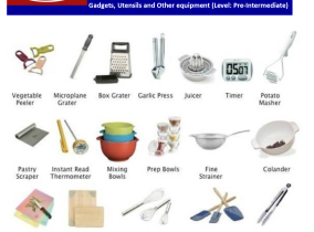 Gadgets, Utensils and Other Equipment